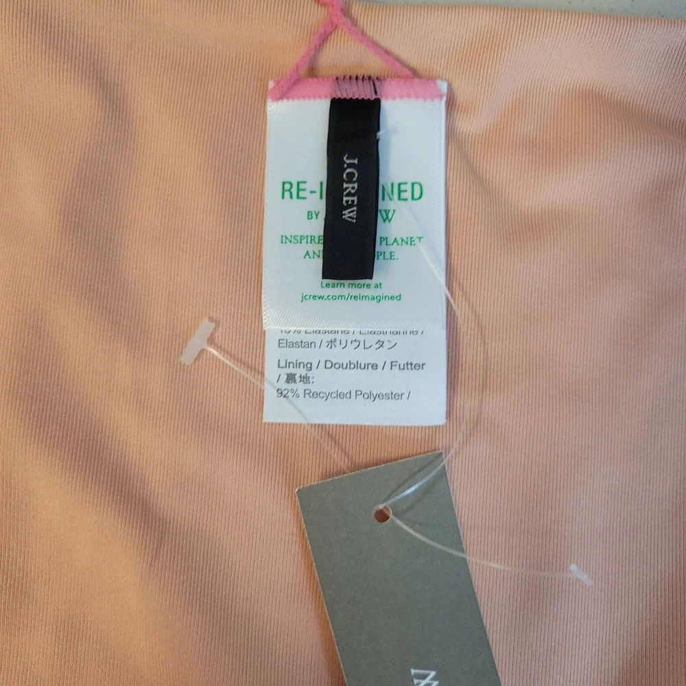 JCrew High-Waisted Bikini Bottom‎ Swim Womens Size 2X Pink Beach Poolside Summer